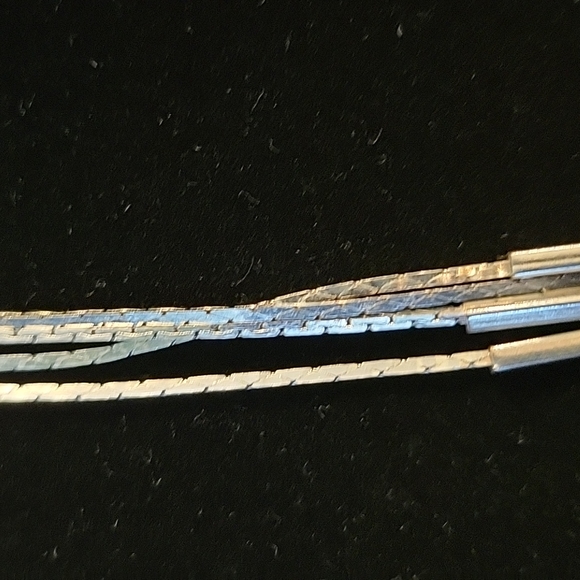 Silver Necklace with Zirconia and Silver Ball Costume Jewelry - Picture 6 of 7